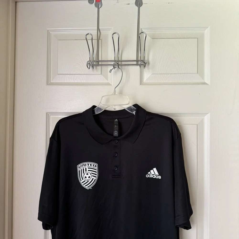 Adidas Black 2X United Soccer‎ Coaches Polo Shirt